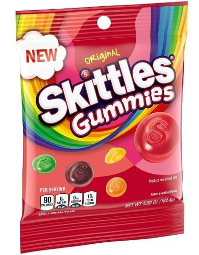 Gomitas Skittles Gummies Original 164 G Dulces Americanos