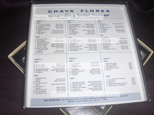 Chava Flores Picardia Y Buen Humor Caja 6 Cassettes Readers (Usado)