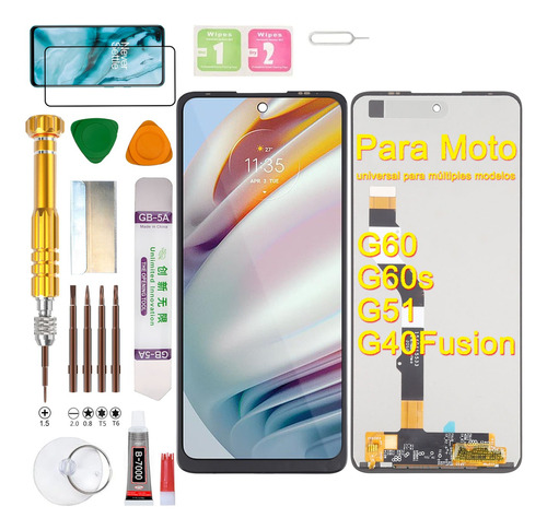 Pantalla Para Motorola Moto G60 G60s G51/ G40 Fusion Display