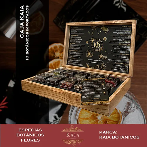 Combo Regalo Bartool Malaria Gin Caja Kaia X6 Botanicos