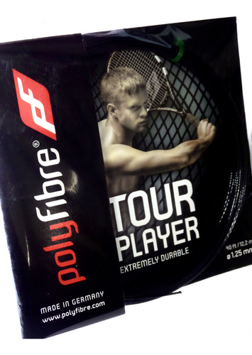 Set Corda Tenis Polyfibre Tour Player 1.25 Duravel Spin