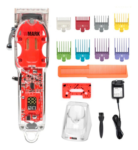 Imagem 2 de 2 de Cortador de cabelo Wmark NG-407 vermelho 100V/240V