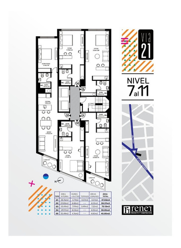 Estrena. Próximo Parque Rodo. Obligado Y 21 De Setiembre, 1 Dorm. Con Placar, A/a, 1 Baño Liv-com Con Salida A Terraza, Al Frente. Piso 11. Vigilancia 24 Hs, Barbacoa, Solarium, Lavadero Comun.