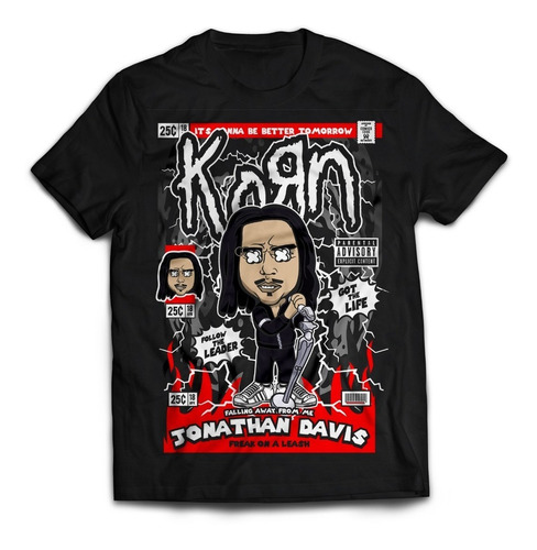 Playera Casual Cultura Pop Moda Fan Art Jonathan Davis Korn