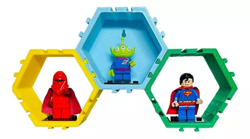 Perchero Infantil De Pared Lego Wall Hanger Set X 3 Ganchos Color