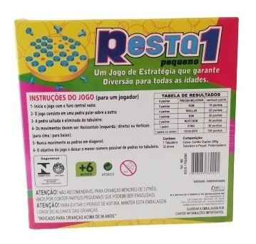 Imagem 3 de 5 de Jogo Pedagógico Resta 1 - Mini Toys