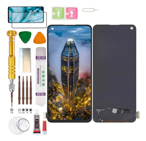 Pantalla HD+ Para OPPO Reno 7 4G/5G A78 CPH2363 CPH2565 CPH2371 Realme 9/10/9 PRO+ RMX3521 RMX3630 RMX3392 RMX3393 Reno7 Display (Este es un incell sin huellas dactilares, más grueso que amoled)