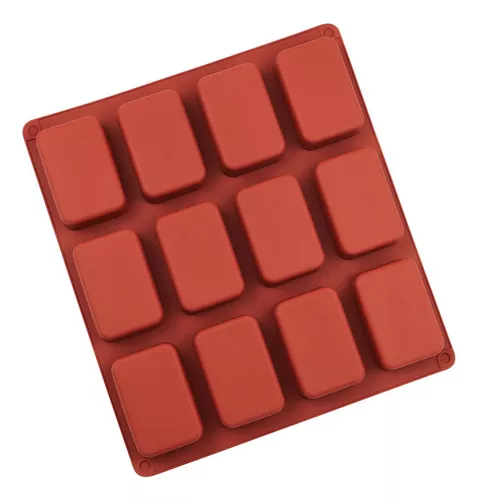 Molde Silicona Rectangular 7,5x5cm Jabon Chocolate