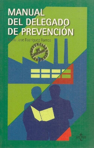 Libro Manual Del Delegado De Prevención De Maria Jose Rodrig