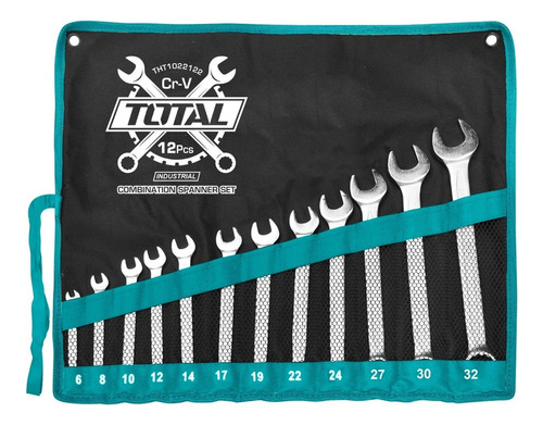 Juego Llave Punta Corona 12pcs Total Tools Tht1022122