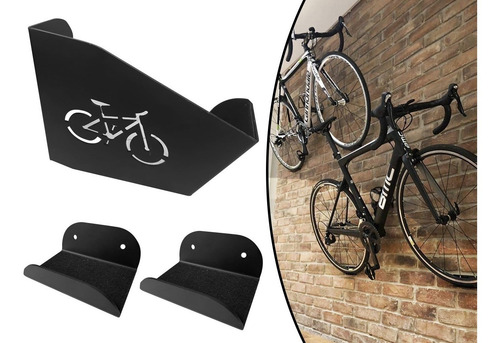 Suporte Para Bicicleta Parede Bike Mtb Ou Speed Bike Preto