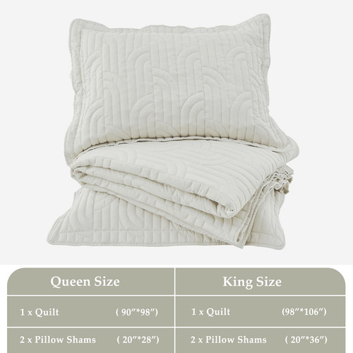 Juego De Colcha Queen Size Cozystitch - Colcha Queen De
