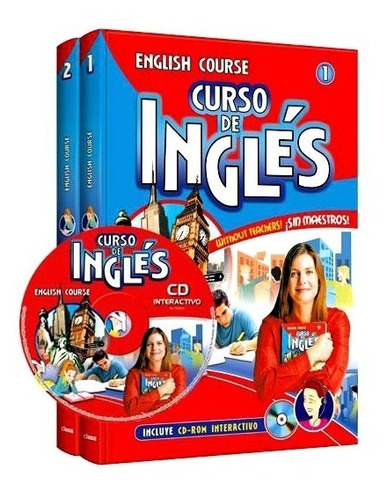 Libro Curso De Inglés Sin Maestros 2 Tomos + Cd