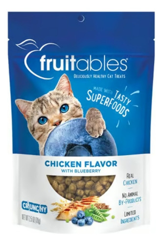 Snack Galleta Para Gato Fruitable Pollo Arándanos 