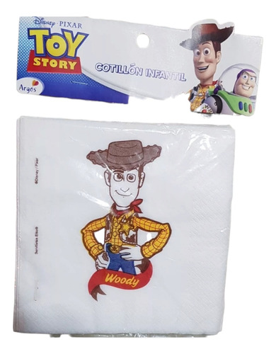 Servilletas Toy Story Woody × 12 Cotillón Cumpleaños Vaquero