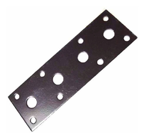 Herraje Placa De Empatillado X10 Chapa Negro 105x35mm