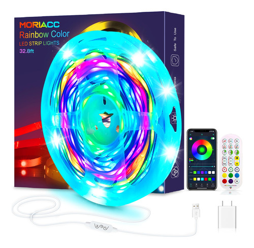 Tira Luces Led Rgb 32.8 Pies Marca Icrgb Modelo Smart Tv Color De La Luz