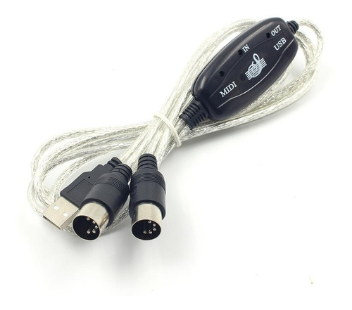 Imagen 2 de 4 de Interface Cable Midi Usb Teclado Controlador Pc Adaptador