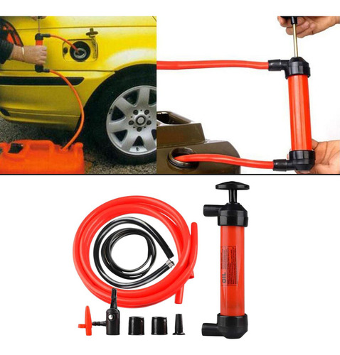De Bomba De Sifón Manual Extractor De Aceite Con Conector