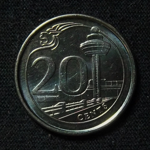 Singapur 20 Cents 2015 Sc Km 347