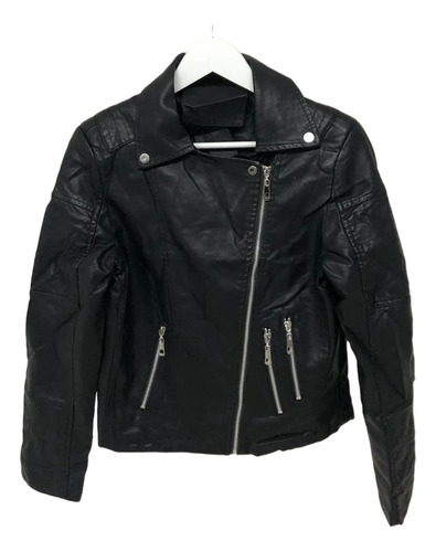 Campera Simil Cuero Importado Triple Cierre Muniekshop