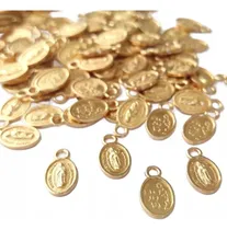 Comprar 100 Dijes Mini Dijes Virgen De Guadalupe Armado Artesanías 