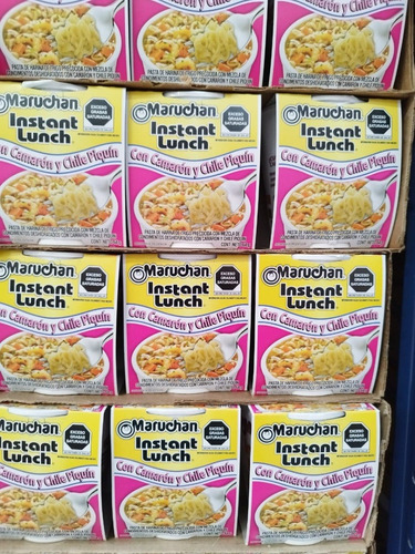 Pack 4 Sopas Maruchan De Camarón Y Chile Piquín 64 Gr 