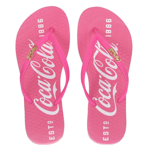 Chinelo Menina Coca Cola Shoes Coleção Moda Verão Praia