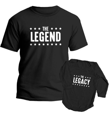 Combo Remera Y Body Bebé  The Legend Te Legacy