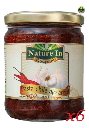 X6 Pasta Chile-ajo Arbol 500g Nature In Gourmet