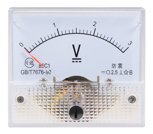 Dc 0 3v Medidor Voltaje Panel Analogico Volt Meter 85c1
