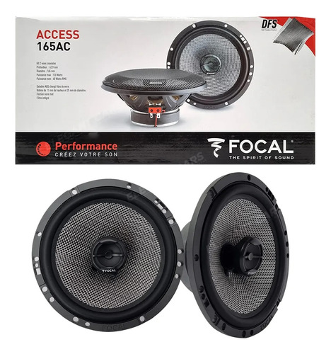 Parlantes Focal 120w Coaxial Serie Acces 165ac