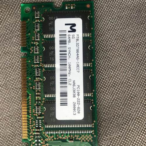 Memoria Ram Micron 64mb