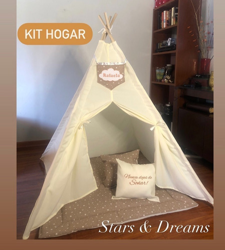 Kit Hogar Carpa Tipi, Incluye Banderin Personalizado!