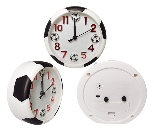 Reloj De Mesa Despertador Analógico Diseño Balón Futbol