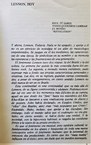 John Lennon Canciones Inglés Español (Usado)