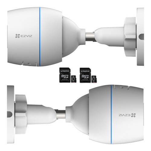 Combo X 2 Cámara De Seguridad Wifi Ezviz C3tn Vision Color