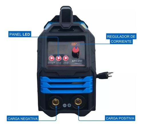 Maquina De Soldar Industrial De 250 Amp, Inversor 110v/220v