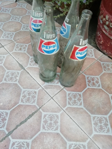 Antigua Botella De Pepsi Cola De Un Litro 100 Cu 