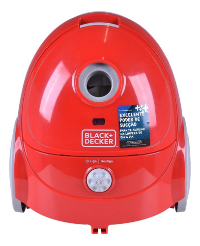 Aspirador extrator Trenó Black+Decker A1 0.6L  vermelho y cinza 220V