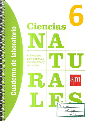Ciencias Naturales 6 Cuaderno Laboratorio S M