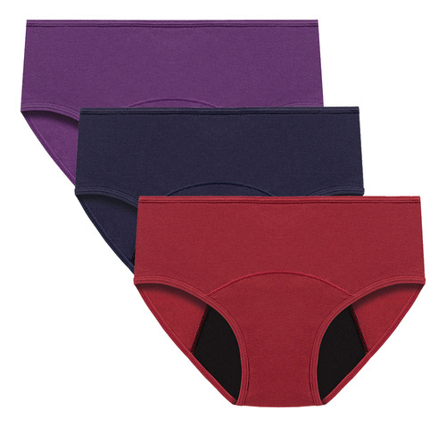 Bragas A Prueba De Fugas Para Mujer, 3 Piezas, Calzoncillos