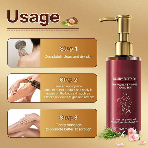 Aceite Reafirmante Corporal, Extracto De Cactus Y Aceite De