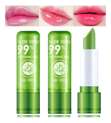 Wyblzpxz Paquete De 3 Lpices Labiales De Aloe Vera, Lpiz Lab