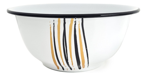 Bowl Ensaladera Enlozado Calidad Premium 20 Cm Color Blanco