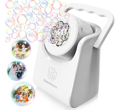 Máquina De Burbujas Automática Eléctrica Para Niños Y Adulto Color