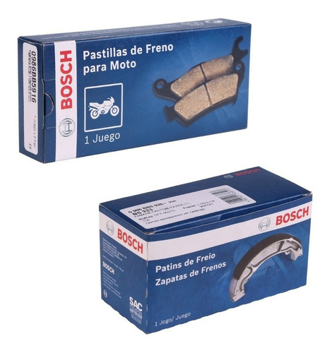 Kit Pastilla Zapata Bosch P/ Honda Xr 150l Tuamoto Full