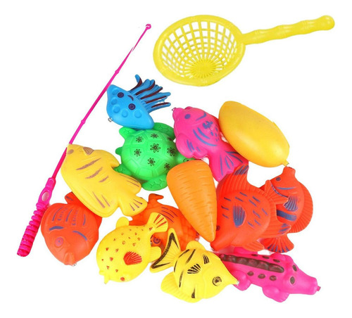 Mz Juego Con Caña De Pescar Peces Educativos En 3d Para