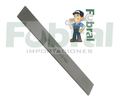 Imagen 1 de 4 de Herramienta De Corte Para Torno 1/8x3/4x5 Al 12% Fubral