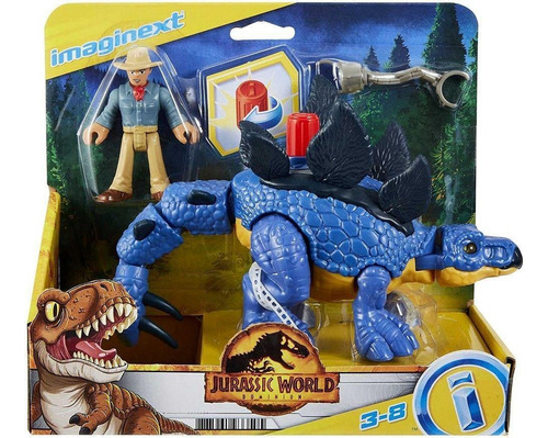 Imaginext - Jurassic World Dr. Grant E Stegosaurus - Mattel